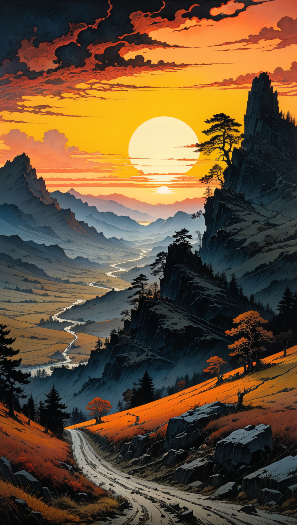 01728-1262845666-landscape, scary sunset_ by kim jung gi, caspar david friedrich __ layered composition, complex composition, magnificent masterp.png